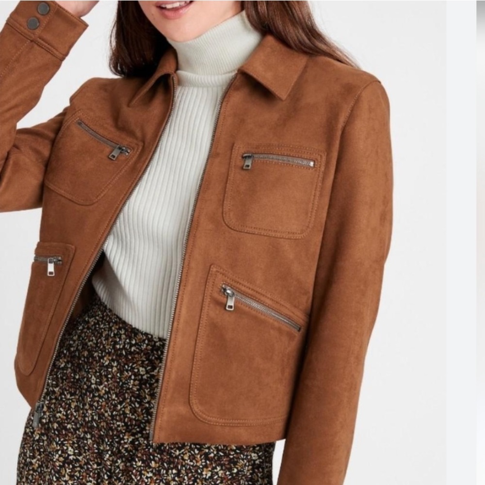 Banana Republic Vegan Suede Jacket